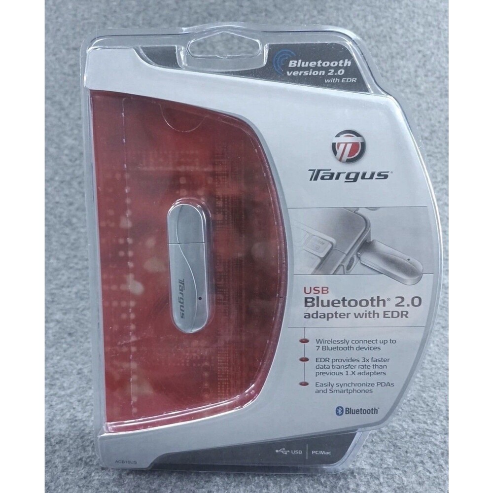 Targus USB Bluetooth 2.0 Adapter with EDR New Model ACB10US PC/Mac